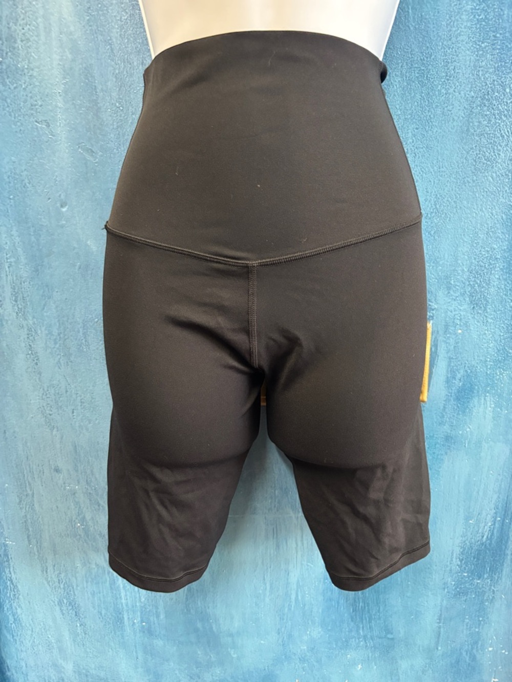 High-Waist Black Women's Bike Shorts